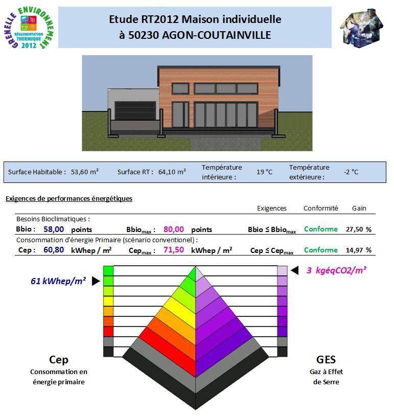 etude thermique rt 2012 rt2012 agon coutainville manche normandie