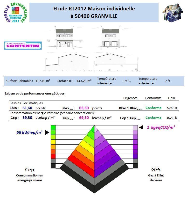 etude thermique rt 2012 rt2012 granville 50400