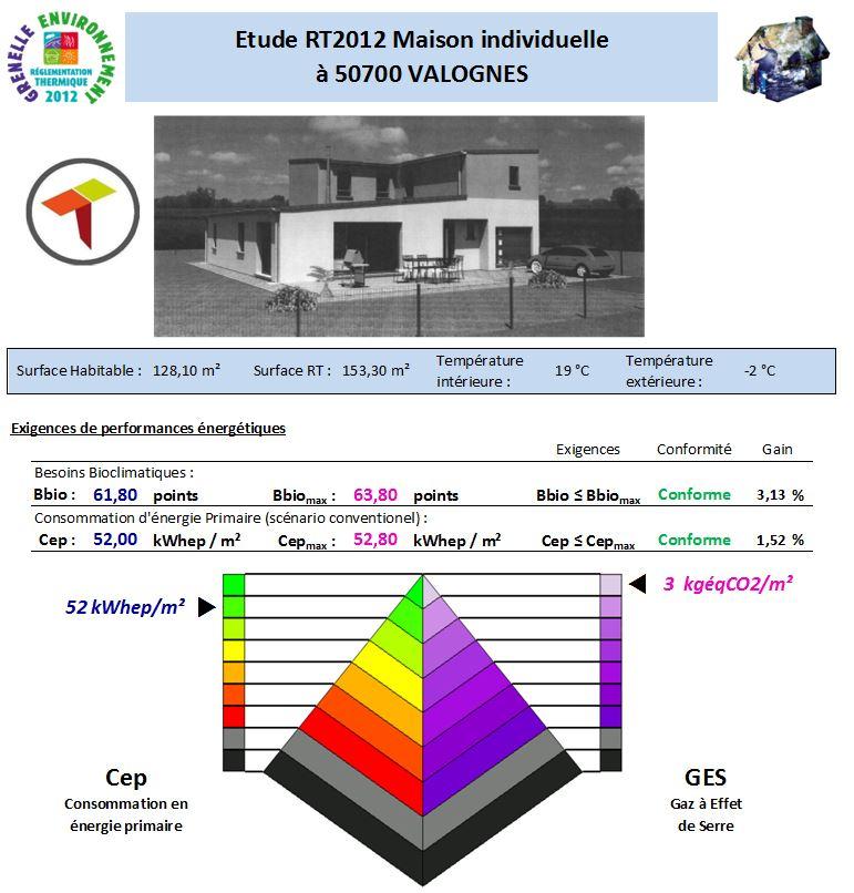 bureau d'etude thermique manche valognes rt2012