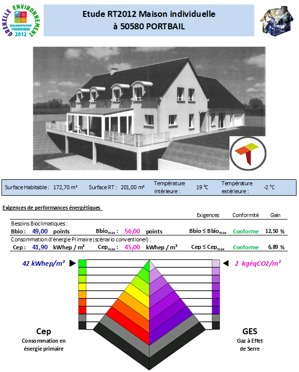 RT2012 - Avenir Thermique - Manche 50580 PORTBAIL - TECO