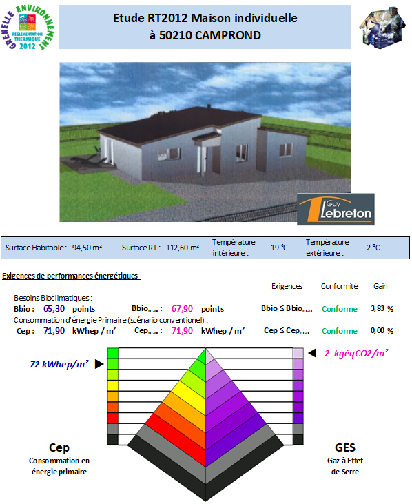 RT 2012 - Avenir Thermique - Manche 50210 CAMPROND LEBRETON