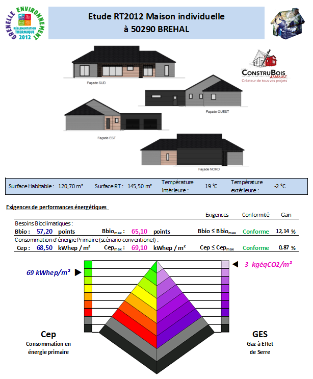 RT 2012 - Avenir Thermique - Manche 50290 BREHAL ConstruBois Jamault