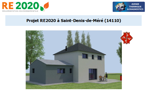 Etude thermique RE2020 + ACV à Saint-Denis-de-Méré 14110