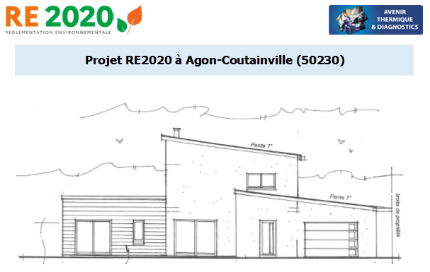 Etude thermique RE2020 + ACV à Agon-Coutainville 50230