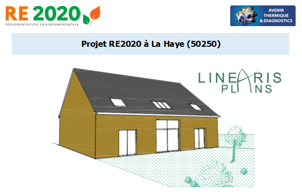 Etude thermique RE2020 + ACV à La Haye 50250