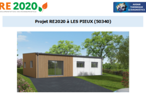 Etude thermique RE2020 + ACV à LES PIEUX 50340