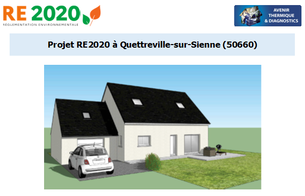 Etude thermique RE2020 + ACV à Quettreville-sur-Sienne 50660