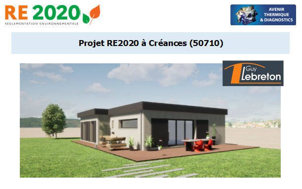 Etude thermique RE2020 + ACV à Créances 50710