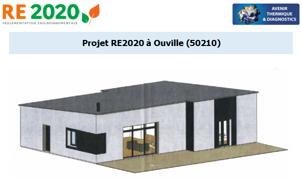 Etude thermique RE2020 + ACV à Ouville 50210