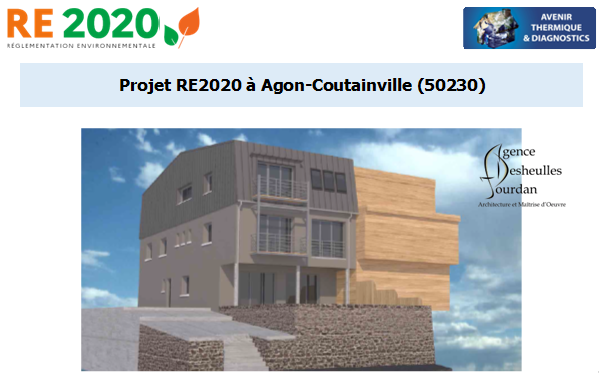 Etude thermique RE2020 + ACV à Agon-Coutainville 50230