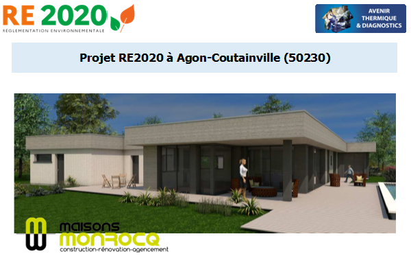 Etude thermique RE2020 + ACV à Agon-Coutainville 50230