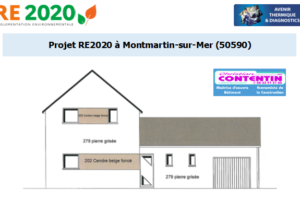 Etude thermique RE2020 + ACV à Montmartin-sur-Mer 50590