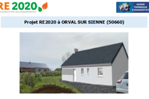 Etude thermique RE2020 + ACV à ORVAL SUR SIENNE 50660