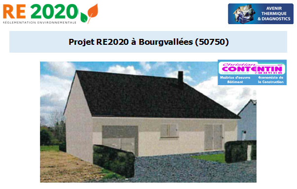 Etude thermique RE2020 + ACV à Bourgvallées 50750