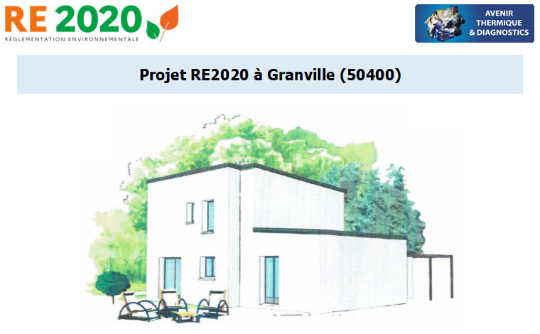 Etude thermique RE2020 + ACV à Granville 50400