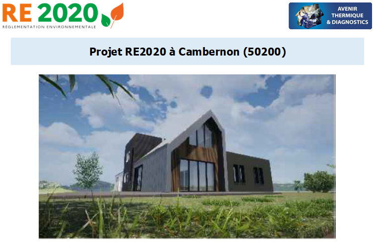 Etude thermique RE2020 + ACV à Cambernon 50200