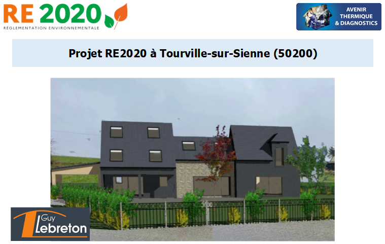 Etude thermique RE2020 + ACV à Tourville-sur-Sienne 50200