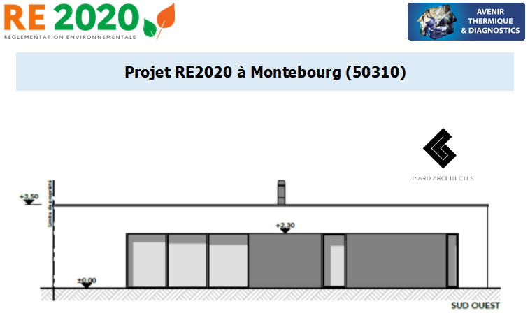 Etude thermique RE2020 + ACV à Montebourg 50310