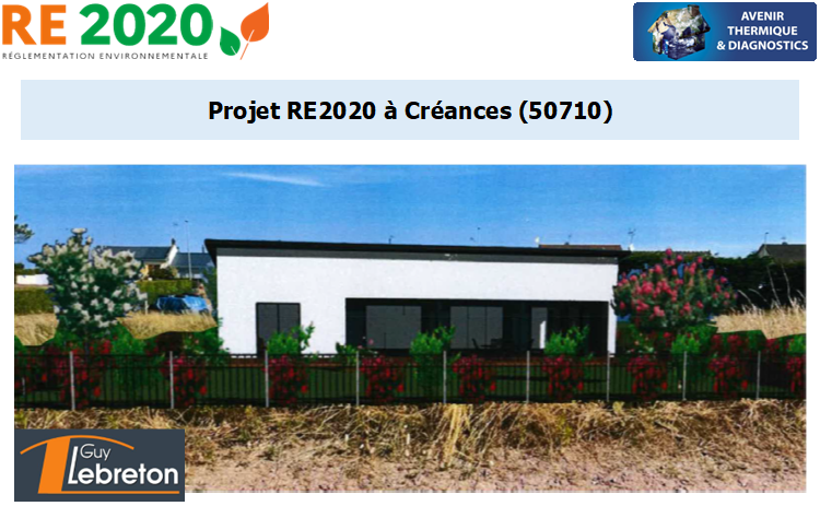 Etude thermique RE2020 + ACV à Créances 50710