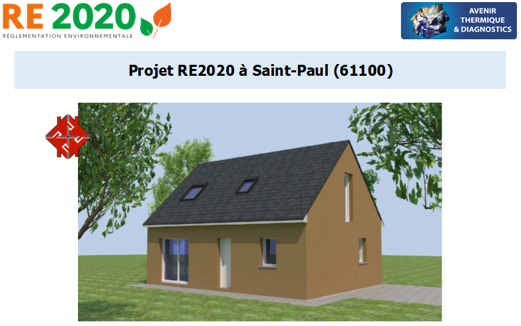Etude thermique RE2020 + ACV à Saint-Paul 61100