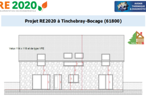Etude thermique RE2020 + ACV à Tinchebray-Bocage 61800