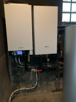 Installation d'une pompe à chaleur Viessmann à Courcy 50200