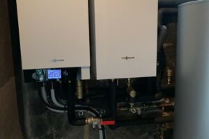 Installation d'une pompe à chaleur Viessmann à Courcy 50200