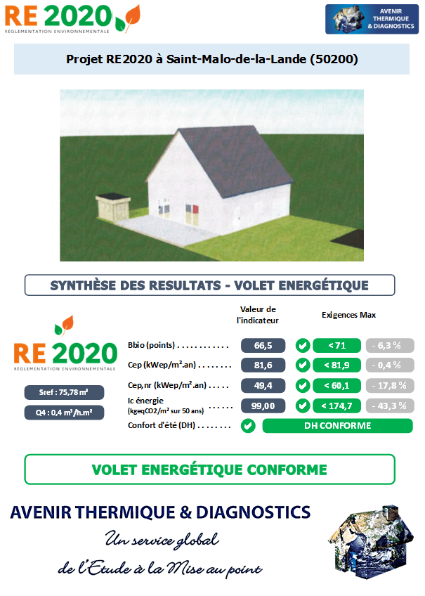 RE2020 - Avenir Thermique - 50200 Saint-Malo-de-la-Lande Manche