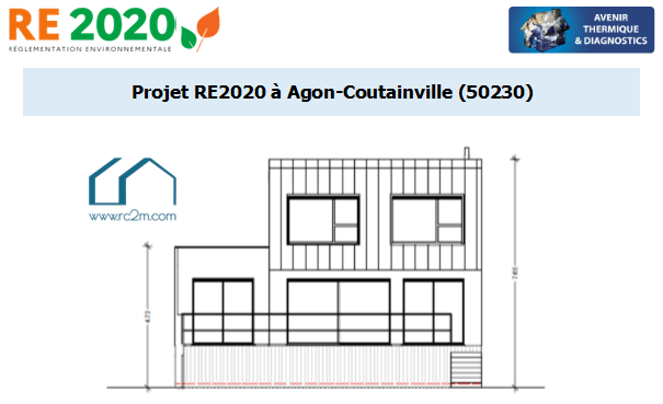 Etude thermique RE2020 + ACV à Agon-Coutainville 50230