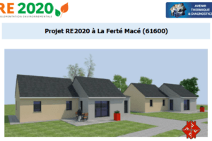 Etude thermique RE2020 + ACV à La Ferté Macé 61600