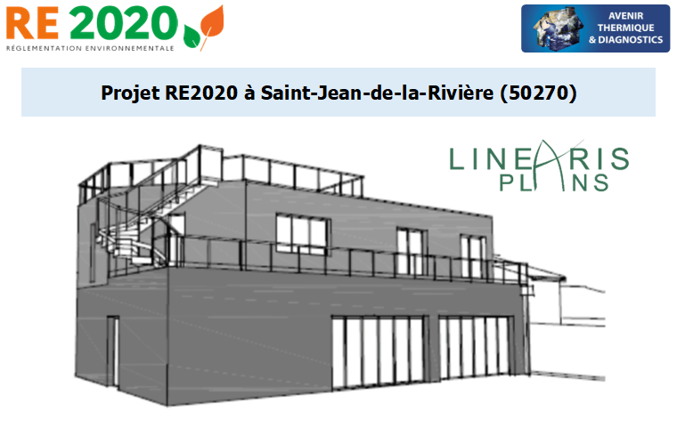 Etude thermique RE2020 + ACV à Saint-Jean-de-la-Rivière 50270