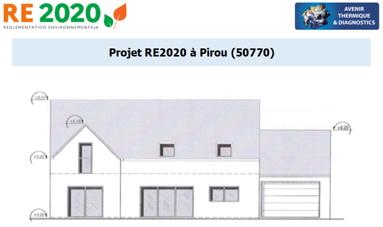 Etude thermique RE2020 + ACV à Pirou 50770