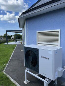 Installation d'une pompe à chaleur VAILLANT à MONTMARTIN SUR MER 50590