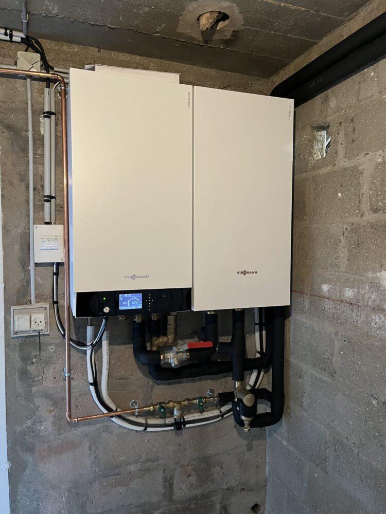 Installation d'une pompe à chaleur VIESSMANN à REGNEVILLE SUR MER 50590