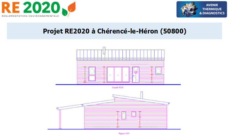 Etude thermique RE2020 + ACV à Chérencé-le-Héron 50800