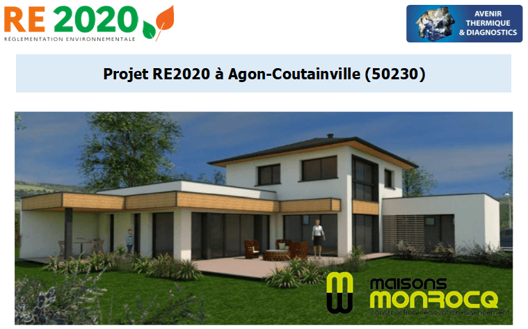 Etude thermique RE2020 + ACV à Agon-Coutainville 50230