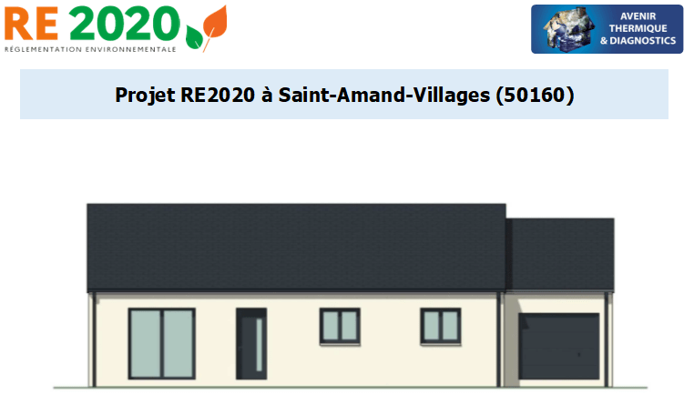 Etude thermique RE2020 + ACV à Saint-Amand-Villages 50160