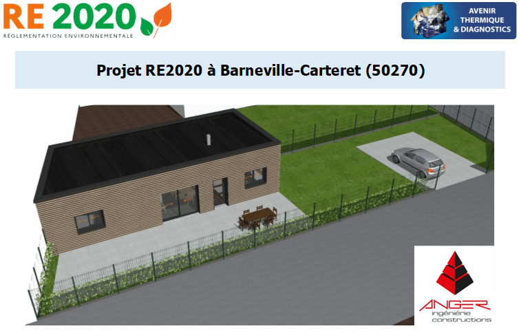 Etude thermique RE2020 + ACV à Barneville-Carteret 50270