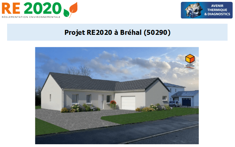 AVENIR THERMIQUE ET DIAGNOSTICS a réalisée une étude thermique RE2020 + ACV.
Le projet se situe sur la commune de Bréhal 50290 dans la Manche