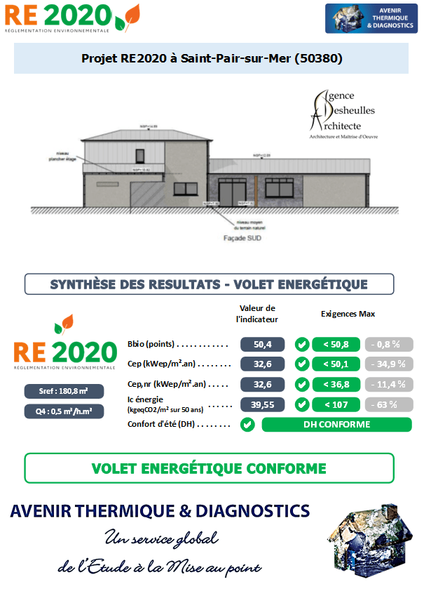 RE2020 - Avenir Thermique - 50380 Saint-Pair-sur-Mer Manche - Agence DESHEULLES Architecte RE2020 - Avenir Thermique - 50380 Saint-Pair-sur-Mer Manche - Agence DESHEULLES Architecte