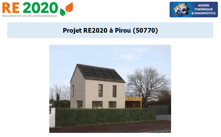 Etude thermique RE2020 + ACV à Pirou 50770