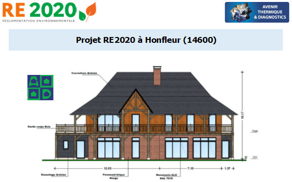 Etude thermique RE2020 + ACV à Honfleur 14600