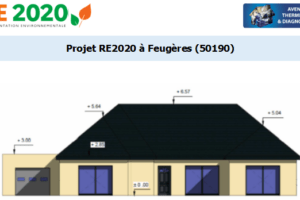 Etude thermique RE2020 + ACV à Feugères 50190