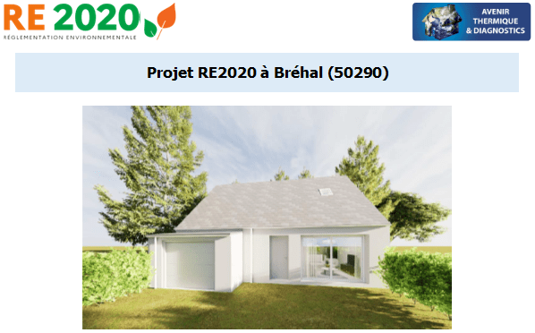 Etude thermique RE2020 + ACV à Bréhal 50290