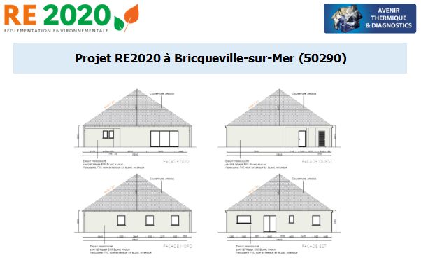 Etude thermique RE2020 + ACV à Bricqueville-sur-Mer 50290