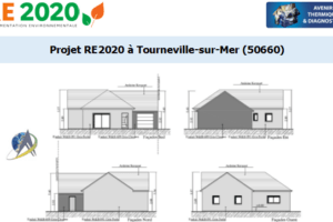 Etude thermique RE2020 + ACV à Tourneville-sur-Mer 50660