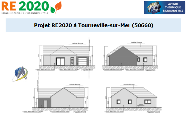 Etude thermique RE2020 + ACV à Tourneville-sur-Mer 50660
