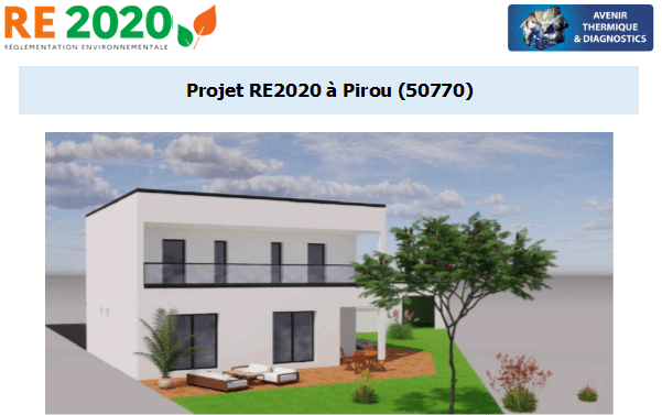 Etude thermique RE2020 + ACV à Pirou 50770