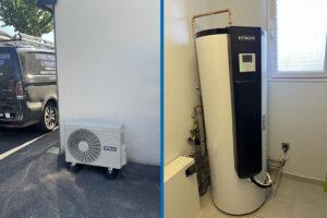 Installation d’un chauffe-eau thermodynamique Hitachi Yutempo 270 L à Montmartin sur Mer - Unité intérieure