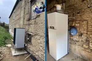 Pompe à chaleur Viessmann Vitocal 222S installée à Quettreville sur Sienne
